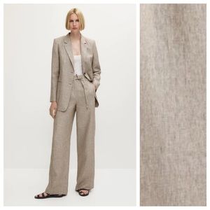 Massimo Dutti Tan Women's Trousers